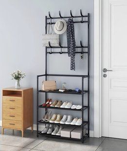 Универсальная вешалка для одежды New simple floor clothes rack 60х26х155 см
