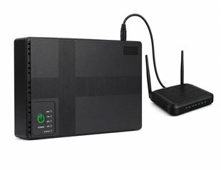Мини-ИБП RouterGuard DC1018P 10400 мАч 5В/9В/12В UPS для роутера и сети без перебоев