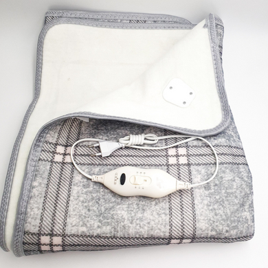 Электропростынь двуспальная 160*150 см, термопростынь Electric Blanket серый