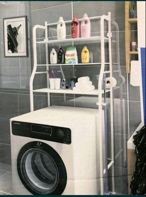 Полиця над пральною машиною та унітазом сталева