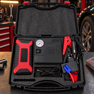Пуско-зарядное устройство RoadRescue Ultra 99,8 А&middot;ч 4 в 1 с компрессором, Power Bank и LED-фонарём, 12 В, 300/800 А