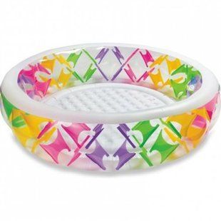 Надувной баcсейн для детей круглый Intex 56494 Swimm Center Pinwheel Poll