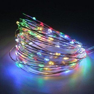 Гирлянда проволочная нить RD-7106 100 LED 10 м (контрол.220V) Микс