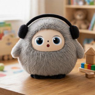 Интерактивная AI игрушка BOBO плюшевая с голосом LED глазами и Wi-Fi 22&times;25 см умный друг