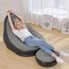Пуф Надувной диван-кресло с пуфиком для ног Air Sofa KR-2