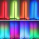 Угловой напольный светодиодный торшер RGB лампа 143 см с пультом и регулируемой яркостью
