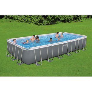 Бассейн каркасный прямоугольный BestWay Power Steel Frame 56475 Rectangular Pool Set