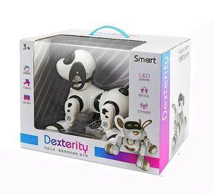 Интерактивная собачка на радиоуправлении Smart Robot Dog Dexterity 18011. Игрушка робот собака.
