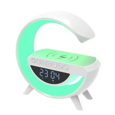Лампа BT-3401 Smart Light Sound Machine 4 в 1 с Bluetooth колонкой, будильником и беспроводной зарядкой