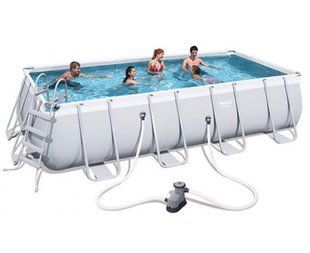 Большой Каркасный баcсейн Bestway 56465 Power Steel&trade; Rectangular Pool Set