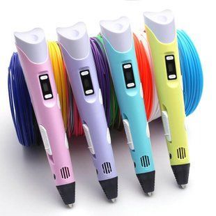 Ручка 3D детская Pen 2 для рисования универсальная. Сиреневый