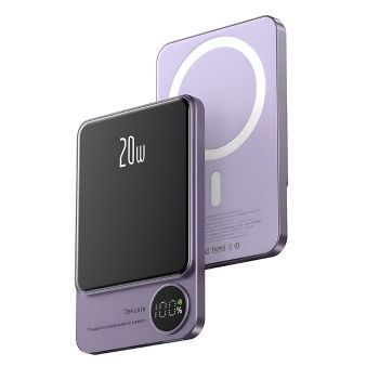Магнітний PowerBank Q9 10000mAh з MagSafe, бездротовою зарядкою та LED-дисплеєм