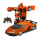 Машинка трансформер на радиоуправлении Transformer Robot Car ОРАНЖЕВАЯ