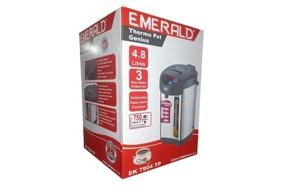 Термопот электрический с ручной помпой на 4.8 л EMERALD Thermo Pot Genius EK 7904 TP