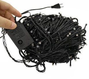 Гирлянда диод 300LED (RD9030) 25м. Синяя, Черный провод