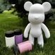 Флюїдний Ведмедик Punk Fluid Bear Bearbrick з фарбами, набір для творчості зроби сам розфарбуй ведмедя DIY 17см