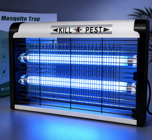 Электрическая ловушка уничтожитель насекомых Lemanso Insect Trap 40 Вт УФ 2 лампы площадь 100 м&sup2;