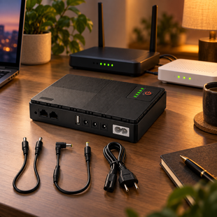 Источник бесперебойного питания Mini DC UPS DC-050P 16800 мА&middot;ч, 36 Вт, 5/9/12 В, USB и PoE, Черный