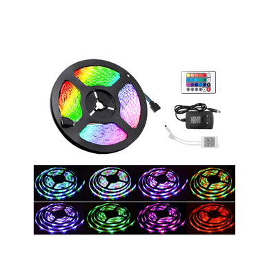 Светодиодная RGB-лента 3528, 5 м, с пультом &mdash; комплект