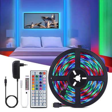 Светодиодная RGB-лента 3528, 5 м, с пультом &mdash; комплект