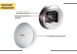 Часы настенные DIY Clock NEW black с цифрами РИМСКИМИ