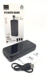 Портативний акrумулятор Power bank&nbsp;20000 mAh Lenyes PX251D (USB+Type-C+Micro)