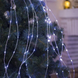 Led гирлянда капля росы "Хвост", USB, пульт, 3м 800 LED, теплый белый THL-24-51